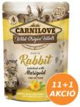 CARNILOVE Cat tasakos Kitten Rabbit with Marigold - Nyúl körömvirággal 12x85g
