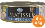 Matisse konzerv Mousse Tőkehal 6x85g