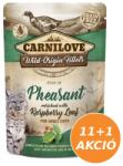 CARNILOVE Cat tasakos Pheasant with Raspberry Leaves - Fácán málnalevéllel 12x85g