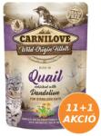 CARNILOVE Cat tasakos Quail with Dandelion for sterilized - Fürj pitypanggal ivart 12x85g