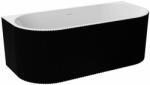 Besco Cada freestanding Besco Leya 170x78 cm alb/negru lipita de perete, BTW (#WASB-170LCZ)