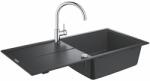 GROHE Set chiuveta compozit Grohe K400 60 cm negru si baterie BauClassic (31885AP0)