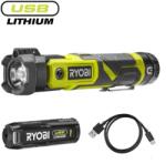 RYOBI RLP4-120G akkus forgófejes zseblámpa lézerrel (1 x 2.0 Ah USB Li-ion akkuval) (5133006131)