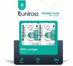 Uniross LR20 POWER PLUS 1.5V alkáli tartós elem, D (góliát), 2 db/bliszter (UPPDPK2)