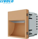 LIVOLO C725G LIVOLO led lépcsővilágító, irányfény, lábazat világító, arany (C725G)