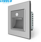 LIVOLO C7726S LIVOLO mozgásérzékelős led lépcsővilágító, irányfény, lábazat világítás, ezüst kristályüveg (C7726S)