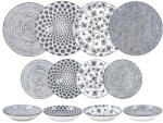 Ibili Set vesela Ibili Armonia, portelan, 12 piese, negru (IB-691701N) Serviciu de masa
