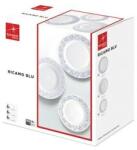 GimiHome Set farfurii opal, 18 piese, Bormioli Ricamo Blue (GM568043) Serviciu de masa