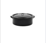  Cratita cu capac emailata, 40 L, 1515/55 , neagra (GM5388)