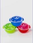 Sterk Castron cu capac, 1 Litru, din plastic, 25x14 cm, Sterk, diverse culori (GM866) Castron