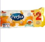  Hartie igienica parfumata, Perfex Pure White, 3 straturi alba, 10 role/set, miros piersica sau musetel (GM1439)