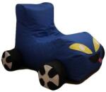 GimiHome Fotoliu tip masinuta, Big Bean Bag pentru copii, textil umplut cu perle polistiren, albastru (GM562932blue)