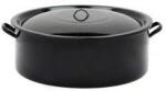  Cratita cu capac emailata, 15 L, 1515/36 , neagra (GM61121)