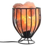  Sólámpa kosárban himalája sótömbökkel