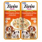 Inaba Foods Churu Dog Twin Pui cu Legume si Vita in Supa de Pui, 2 x 40 g
