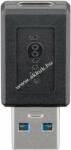 Goobay USB A 3.0 - USB-C adapter, fekete