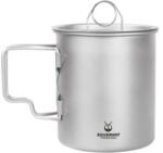 SilverAnt Titánium bögre fedővel 500 ml