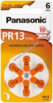 Panasonic hallókészülék elem típus V13/PR48 6db/csom. - Kiárusítás! - A készlet erejéig!