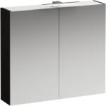 Laufen BASE Tükrös szekrény világítással és dugaljzattal EU IP 44, Sötétbarna Szil H4028021102631 (H4028021102631)