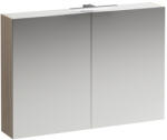 Laufen BASE Tükrös szekrény világítással és dugaljzattal EU IP 46, Világos Szil H4028521102621 (H4028521102621)