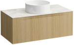 Laufen ARUN Fiókos elem 1000, 1 fiókkal, kivágással középen, Botticino Crema felülettel, Világos Tölgy H4171111512501 (H4171111512501)