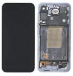 Samsung A556 Galaxy A55 5G Előlap Keret+LCD Kijelző+Érintőüveg (GH82-34305A) Fekete, Navy Gyári, Service Pack