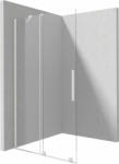 Deante Prizma Walk-in zuhanyajtó 120x195 átlátszó üveggel, fehér profilszín KTJ_A32R (KTJ_A32R)