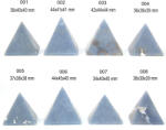  Piramida Angelit de Peru Mineral Natural - 28-44 x 34-45 x 34-45 mm - 1 Buc
