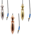  Pendul Karnak Egyptian Metal Cuprat - Argintat - Auriu - Diamant Herkimer - 64-66 x 13 mm - 1 Buc