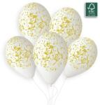 Gemar Balon alb - Marmură aurie 33 cm