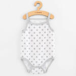 NEW BABY Baba body ujj nélküli New Baby Classic II szürke csillagokat lány - pindurka - 2 090 Ft