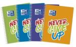 OXFORD Caiet Oxford Never Give Up, A5, 80 file, coperta soft touch, diverse culori, patratele 400115105