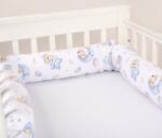 Kidizi Set 2 aparatori laterale multifunctionale tip rulou pentru patut 120x60 cm Kidizi Koala Dreams blue, husa detasabila, diametru 10 cm (5949551909026)