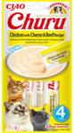 INABA Churu Chicken with cheese & beef 4x14g csirkével, sajttal és marhahússal macskáknak