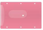 FOSKA Husa pentru un card de credit - roz