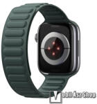 DUX DUCIS BL okosóra loop szilikon szíj - SÖTÉTZÖLD - mágneses - Apple Watch Series 1/2/3 38mm / 4/5/6/SE 40mm / 7/8 41mm / 10 42mm