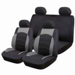 Ro Group Set Huse Scaune Auto pentru Volkswagen Lupo - RoGroup Sport Line Gri, cu fermoare pentru bancheta rabatabila, 9 bucati
