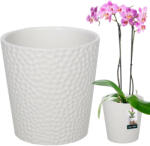 Kotarbau Ghiveci De Flori Din Ceramică Albă Plante Orhidee 12 Cm (p905)