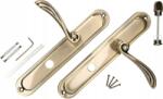 KOTARBAU Mâner ușă cu blocare WC placă lungă patina 90 mm - Culoare patina (M425)