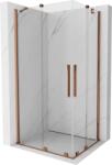 Mexen Velar Duo cabină de duș cu uși glisante 90 x 80 cm, transparent, aur roz - 871-090-080-02-60 (871-090-080-02-60)