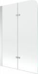 Mexen Felix paravan de cadă cu 2 panouri 100 x 140 cm, transparent, crom - 890-100-002-01-00 (890-100-002-01-00)