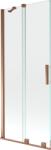 Mexen Velar paravan de baie cu 2 aripi culisante 85 x 150 cm, transparent, aur roz - 896-085-000-01-60 (896-085-000-01-60)