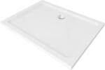 Mexen Flat cadă de duș dreptunghiulară slim 140 x 100 cm, albă, sifon cromat - 40101014 (40101014)