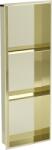 Mexen X-Wall-NR raft în nișă fără flanșă cu raft 90 x 30 cm, auriu periat - 1951903010S (1951903010S)