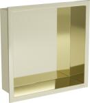 Mexen X-Wall-R raft încastrat cu margine 30 x 30 cm, auriu periat - 1950303010 (1950303010)