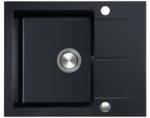 BERG Hobart gránit mosogató 59x50 cm fekete BRQ1911A (BRQ1911A)
