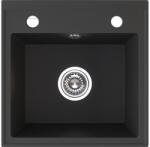 Laveo Trzynastka gránit mosogató 44x44 cm fekete SBP710T (SBP710T)