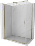 Mexen Velar cabină de duș extensibilă 160 x 100 cm, transparent, aurie - 871-160-100-01-50 (871-160-100-01-50)
