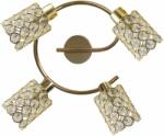 Candellux York mennyezeti lámpa 4x40 W sárgaréz-kristály 98-07230