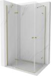 Mexen Roma Duo cabină de duș batantă 80 x 70 cm, transparent, aurie - 854-080-070-50-00-02 (854-080-070-50-00-02)